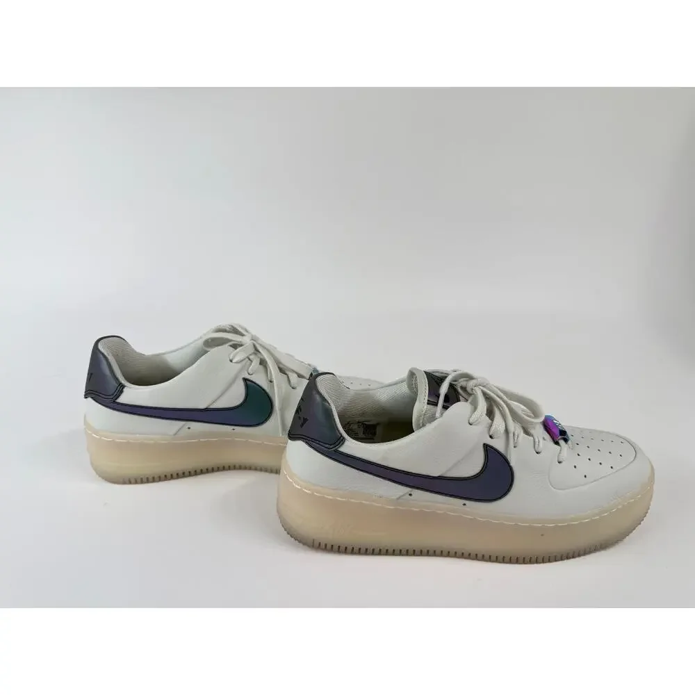 Nike Air Force 1 Sage Low LX AR5409-003 Women’s 8 Spruce Aura White Iridescent - Picture 5 of 10